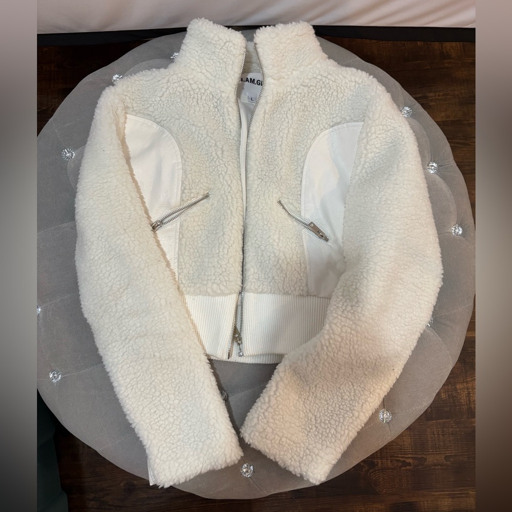 I.AM.GIA Cream Teddy Jacket